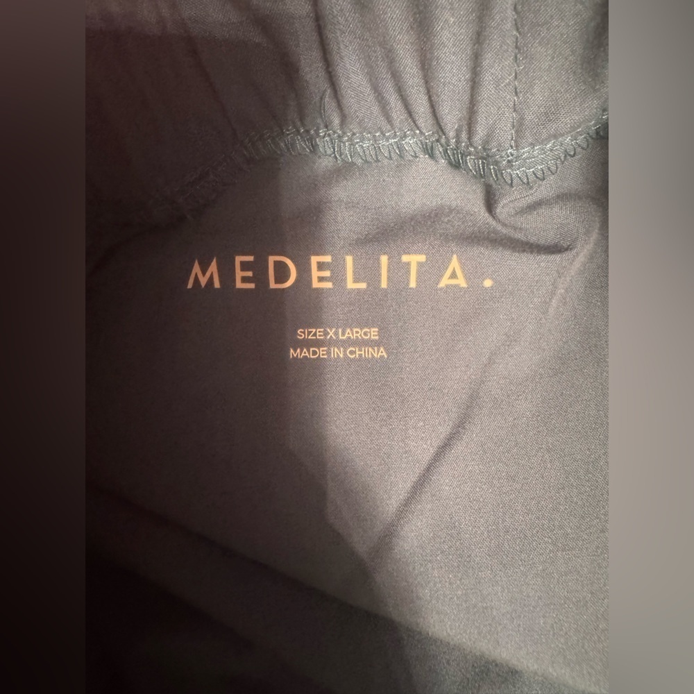 Women's Medelita Blue Scrub Pants, XLarge - Picture 2 of 8